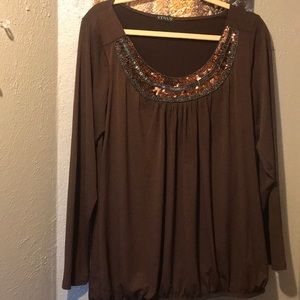 Venus- bronze holiday top